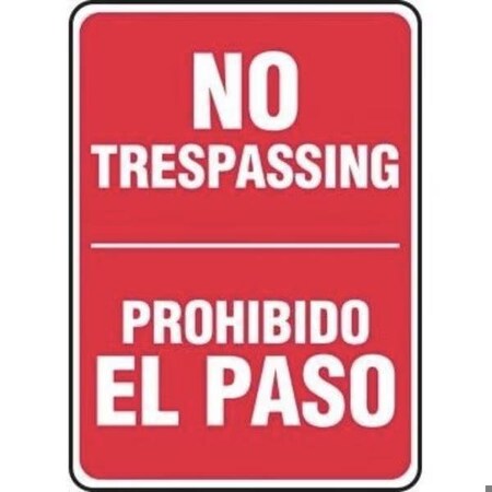 Accuform BILINGUAL Safety Sign NO SBMATR539XP SBMATR539XP